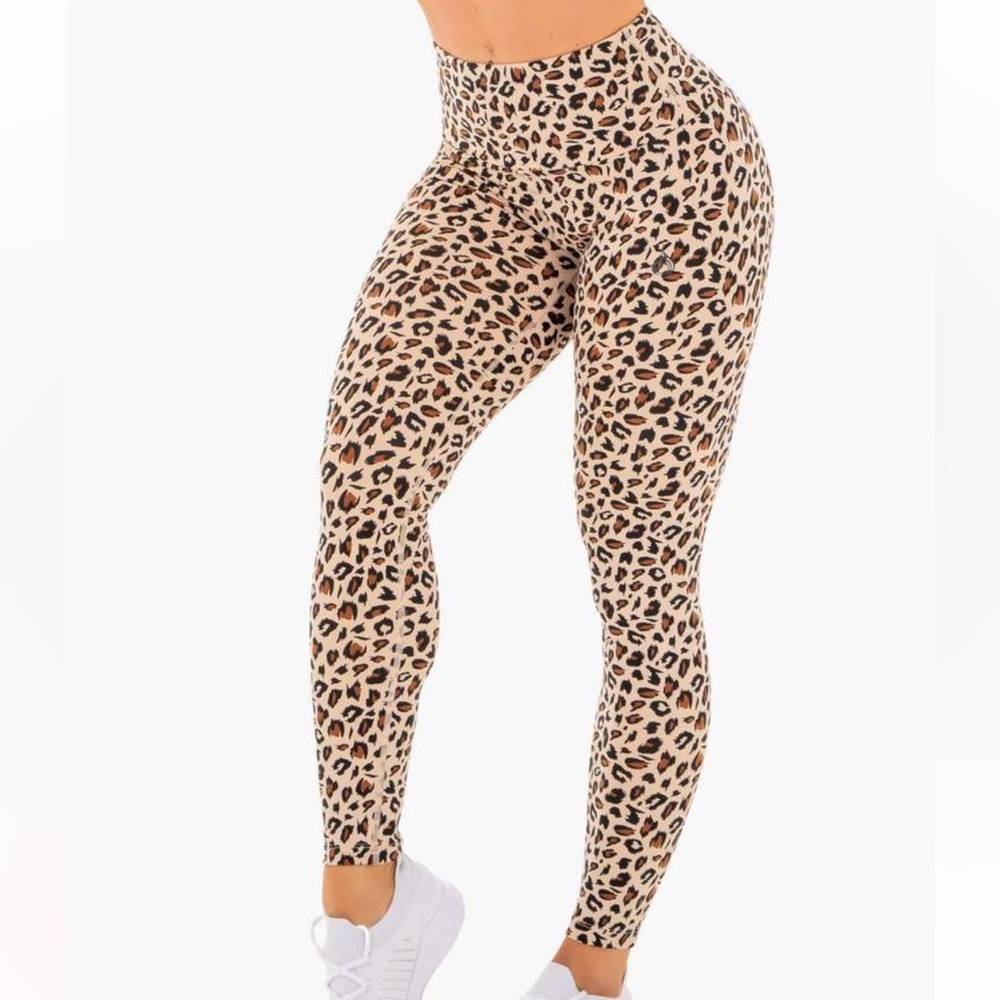 Ryderwear High Waist Leggings Nude Leopard Sz S